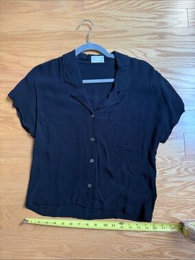Aritzia Wilfred Free Shawna Blouse - Black